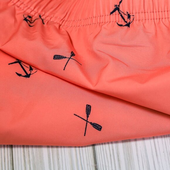 NWT Nautica Size XXL peach anchor/oars swim trunks - Picture 4 of 7